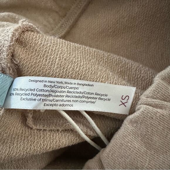 Adore Me Pants Beige Casual Wide Leg Hi Low Hem Lounge Cropped Pants Size XS - Picture 9 of 11